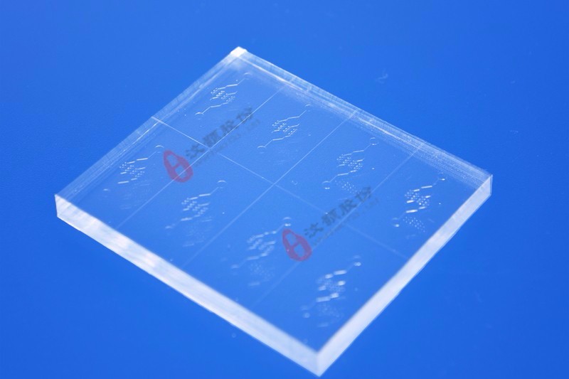 Microfluidic cell culture chip with PMMA(100?m etch depth) Microfluidic cell culture chip with PMMA(100?m etch depth)