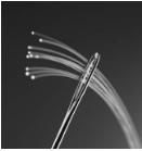 對于薄毛細管,與微流控芯片中的壓降相比,沿著管的壓降可以變得不可忽略和/或占優勢。由管的流體阻力引起的這種壓降可以通過使用Poiseuille low來近似如下:dP =8Lη.Q/ pi.R ^ 4。其中L是管長,Q是管中的流速,η是流體的粘度。典型數字在下表中給出。 流體阻力通常用于微流體裝置中,以消除由液滴產生造成的流速不穩定性和壓力變化,或使低流阻設置在低流速下工作。 標準微流控導管的優點和缺點 5/32管 1/16管材 1/32管道 1/16毛細管 導管套件 ?Luer Lock 7/32管件套件 ?1/16 TYGON油管套件 ?1/16 PTFE TEFLON管件套件 ?1/32 PTFE管材套件 ??1/16 Peek流動阻力套件 外徑 尺寸(mm) 5/32(4) 1/16(1.6) 1/32(0.8) 1/16(1.6) 內徑 尺寸(mm) 1/8(3.2) 500微米 300微米 65μm 死體積 (1) 450μL 20μL 7μL 0.33μL 壓強 (2) 0.12Pa /(μL/ min) 65Pa /(μL/ min) 500Pa /(μL/ min) 17000Pa /(μL/ min) 合規因素 (3) 18%/ MPa(8.1μL) 11%/ MPa(220 nL) 0.4%/ MPa(2.8nL) 0.05%/ MPa(16μL) 最大 工作壓力 2.5bar > 10bar* > 100bar* > 100bar* 油管類型 Tygon R3603 Tygon S54HL或PTFE PTFE PEEK 優點 ?兼容各種直徑。 ?使用方便。 ? 對于大多數應用而言,流體阻力可忽略不計。 ?易于處理。 ?適用于大多數 應用。 ?合規性很低。 ?耐高壓。 ?合規性很低。 ?耐高壓。 缺點 ?軟管(低流量高順應性)。 ?高死體積。 ?如果管道移動,則容量變化很大。 ?中等壓力。 ?高流體阻力。 ?套圈是強制性的。 ?高流體阻力。 ?套圈是強制性的。 ?高流體阻力。 典型 應用 ?大流量連接 (壓力控制器 - 儲液器連接), ?流體轉移。 ?流體運輸。 ?注射泵流量穩定器微流控套件 ?注射泵流量穩定器微流控套件 ?液滴。 ?分離科學。 ?分離科學。 ?微流體流動阻力。 (1)對于10cm長度的管,(2)對于10cm長度的管,給定每μL/ min的水流速,(3)對于10cm的管的體積變化和1bar的壓力變化,*取決于連接類型。 對于薄毛細管,與微流控芯片中的壓降相比,沿著管的壓降可以變得不可忽略和/或占優勢。由管的流體阻力引起的這種壓降可以通過使用Poiseuille low來近似如下:dP =8Lη.Q/ pi.R ^ 4。其中L是管長,Q是管中的流速,η是流體的粘度。典型數字在下表中給出。 流體阻力通常用于微流體裝置中,以消除由液滴產生造成的流速不穩定性和壓力變化,或使低流阻設置在低流速下工作。 標準微流控導管的優點和缺點 5/32管 1/16管材 1/32管道 1/16毛細管 導管套件 ?Luer Lock 7/32管件套件 ?1/16 TYGON油管套件 ?1/16 PTFE TEFLON管件套件 ?1/32 PTFE管材套件 ??1/16 Peek流動阻力套件 外徑 尺寸(mm) 5/32(4) 1/16(1.6) 1/32(0.8) 1/16(1.6) 內徑 尺寸(mm) 1/8(3.2) 500微米 300微米 65μm 死體積 (1) 450μL 20μL 7μL 0.33μL 壓強 (2) 0.12Pa /(μL/ min) 65Pa /(μL/ min) 500Pa /(μL/ min) 17000Pa /(μL/ min) 合規因素 (3) 18%/ MPa(8.1μL) 11%/ MPa(220 nL) 0.4%/ MPa(2.8nL) 0.05%/ MPa(16μL) 最大 工作壓力 2.5bar > 10bar* > 100bar* > 100bar* 油管類型 Tygon R3603 Tygon S54HL或PTFE PTFE PEEK 優點 ?兼容各種直徑。 ?使用方便。 ? 對于大多數應用而言,流體阻力可忽略不計。 ?易于處理。 ?適用于大多數 應用。 ?合規性很低。 ?耐高壓。 ?合規性很低。 ?耐高壓。 缺點 ?軟管(低流量高順應性)。 ?高死體積。 ?如果管道移動,則容量變化很大。 ?中等壓力。 ?高流體阻力。 ?套圈是強制性的。 ?高流體阻力。 ?套圈是強制性的。 ?高流體阻力。 典型 應用 ?大流量連接 (壓力控制器 - 儲液器連接), ?流體轉移。 ?流體運輸。 ?注射泵流量穩定器微流控套件 ?注射泵流量穩定器微流控套件 ?液滴。 ?分離科學。 ?分離科學。 ?微流體流動阻力。 (1)對于10cm長度的管,(2)對于10cm長度的管,給定每μL/ min的水流速,(3)對于10cm的管的體積變化和1bar的壓力變化,*取決于連接類型。