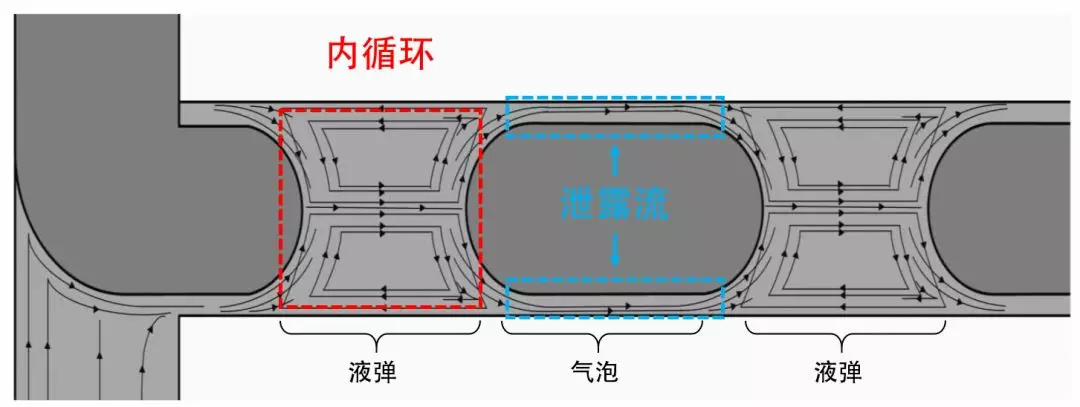 圖4 泄漏流和內循環示意圖 圖4 泄漏流和內循環示意圖
